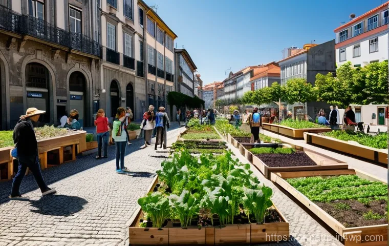 자원순환 경제와 도시의 지속 가능성 - **Prompt:** A lively, sun-drenched street scene in a picturesque, historic neighborhood of Lisbon, P... 자원순환 경제와 도시의 지속 가능성 - **Prompt:** A lively, sun-drenched street scene in a picturesque, historic neighborhood of Lisbon, P...
