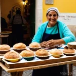 Home 19 자원순환 경제와 지역 경제 활성화 - **Vibrant Lisbon Street Market - Circular Economy in Action**
A bustling and colorful street mar...